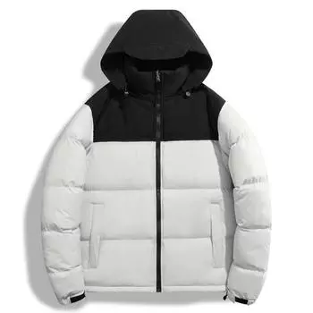 Новые мужские хлопковые набивные пальто для пар, женские хлопковые набивные пальто, легкие набивные пальто, утолщенные пальто в тон M бежевый