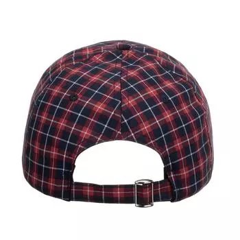 Новые мужские и женские бейсболки в клетку на весну и лето, корейская версия, модная кепка в стиле хип-хоп для активного отдыха красный