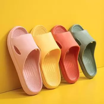 Новые мужские и женские домашние тапочки, мягкая бесшумная внутренняя обувь для спальни, нескользящие купальные тапочки, 7 цветов, легкие шлепанцы для влюбленных 36-37 оранжевый