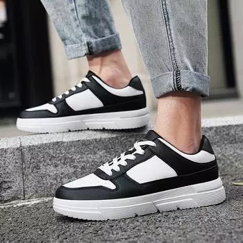Новые мужские и женские классические модные низкие кроссовки для скейтбординга на толстой подошве для студентов и мальчиков, модные удобные кроссовки для спортзала с мягкой подошвой 35 чёрный