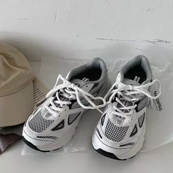 Новые мужские и женские кроссовки больших размеров, женская повседневная обувь, модные массивные кроссовки, женская спортивная обувь на толстой подошве, обувь больших размеров 36 серый