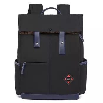 Новые мужские и женские повседневные плечевые сумки Oxford большой вместимости, трендовый прочный дорожный рюкзак с цветовой блокировкой, чёрный