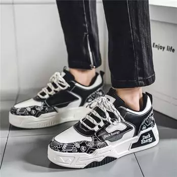 Новые мужские классические модные четырехсезонные дышащие туфли для скейтбординга с низким берцем для студентов, трендовые кроссовки для бега для мальчиков, удобные повседневные кроссовки на мягкой подошве 39 синий/белый