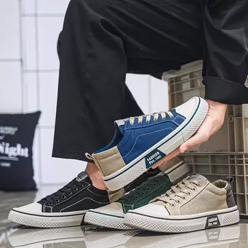 Новые мужские классические модные низкие кеды для скейтбординга, удобные студенческие мужские дышащие трендовые повседневные кроссовки на мягкой подошве для мальчиков 39 чёрный
