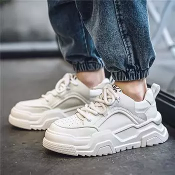 Новые мужские классические модные низкие кроссовки для скейтбординга на толстой подошве, удобные кроссовки для баскетбола на мягкой подошве 39 белый/серый