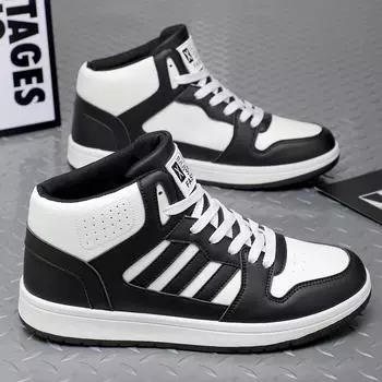 Новые мужские классические модные высокие толстые подошвы для скейтбординга удобные мягкие баскетбольные кроссовки 39
