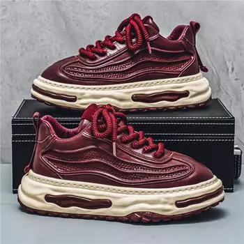 Новые мужские кожаные туфли для отдыха Four Seasons Daddy Shoes, модные удобные спортивные туфли для отдыха, дизайнерские кроссовки на платформе 39 чёрный