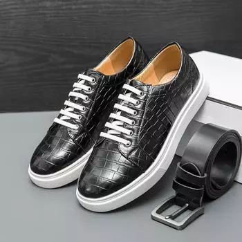 Новые мужские кожаные туфли ручной работы, повседневные, без застежек, для торжественного платья, классические, белые, подошвенные, мужские, нескользящие, для вождения 38 чёрный