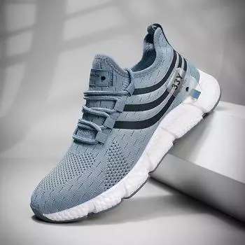 Новые мужские кроссовки для бега, модные, для отдыха на открытом воздухе, дышащие, для бега, повседневные, удобные, для ходьбы, на шнуровке, кроссовки, лоферы, бренд Blade 36 белый