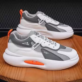 Новые мужские кроссовки Мужские сетчатые туфли на платформе Мужские универсальные кроссовки для бега Модные повседневные кроссовки для бега 39