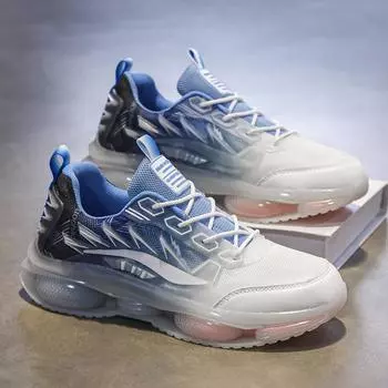 Новые мужские кроссовки с желейной подошвой, мягкая подошва, папины туфли, подростковые трендовые кроссовки для активного отдыха на открытом воздухе 39 чёрный