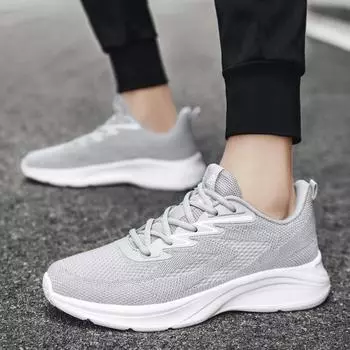 Новые мужские кроссовки, спортивная обувь, мужские легкие дышащие сетчатые кроссовки для бега, летающие тканые повседневные туфли, модная молодежная обувь 39