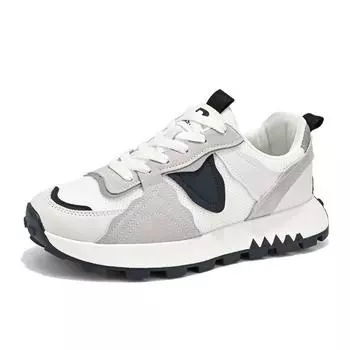 Новые мужские кроссовки, удобная прогулочная обувь для мужчин, дышащие кроссовки в британском стиле, мужские модные повседневные спортивные кроссовки 39 белый