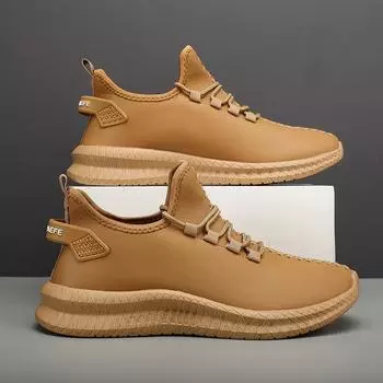 Новые мужские кроссовки, зимние теплые мужские кроссовки, противоскользящие дышащие мужские прогулочные туфли, мягкая повседневная обувь на шнуровке, легкая 40 белый