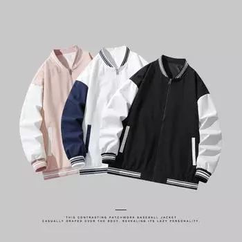 Новые мужские куртки для активного отдыха, универсальные куртки для пар, мужские корейские повседневные куртки, весенняя и осенняя модная бейсбольная форма S