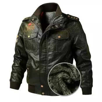 Новые мужские куртки из искусственной кожи, повседневные свободные мужские мотоциклетные куртки, локомотивные куртки, большие размеры S-6XL XL коричневый