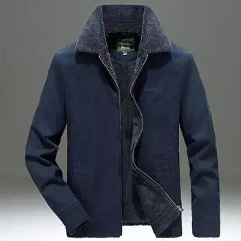 Новые мужские куртки, мужская зимняя одежда, свободные бархатные утолщенные хлопковые куртки, повседневные мужские хлопковые топы с лацканами M