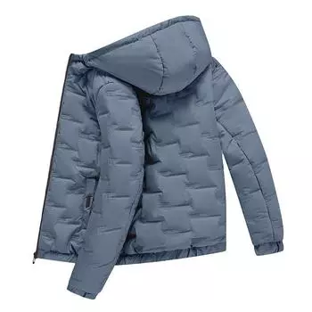 Новые мужские куртки на хлопковой подкладке, зимние пальто, пуховики в корейском стиле, зимняя одежда, утолщенные куртки на хлопковой подкладке, модная брендовая зима M