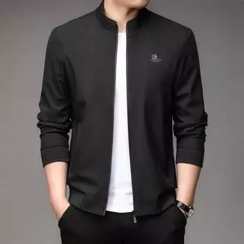 Новые мужские куртки с воротником-стойкой, осенние кардиганы, мужские повседневные куртки на весну и осень, мужские куртки M