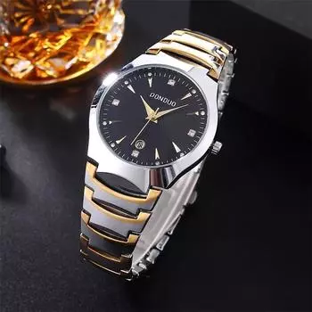 Новые мужские кварцевые часы, водонепроницаемые немеханические часы с трехградусным диском, деловые повседневные часы с календарем