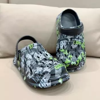 Новые мужские летние уличные Нескользящие пляжные туфли на толстой подошве, повседневные сандалии, мягкие тапочки из ЭВА, сабо Gardern 39