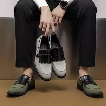 Новые мужские модельные кожаные туфли, роскошные модные свадебные туфли для жениха, мужские лоферы в итальянском стиле, большие размеры 38-48 38 бежевый