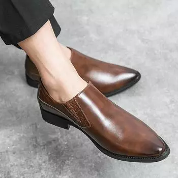 Новые мужские модельные кожаные туфли, роскошные модные свадебные туфли для жениха, мужские оксфорды в итальянском стиле, большие размеры 38-46 42 чёрный