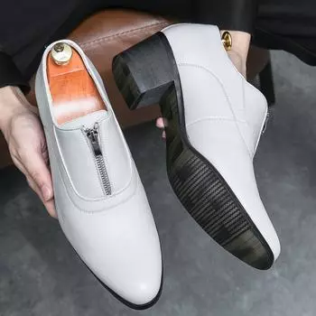 Новые мужские модельные кожаные туфли, роскошные модные свадебные туфли для жениха, мужские туфли-броги в английском стиле 37 белый