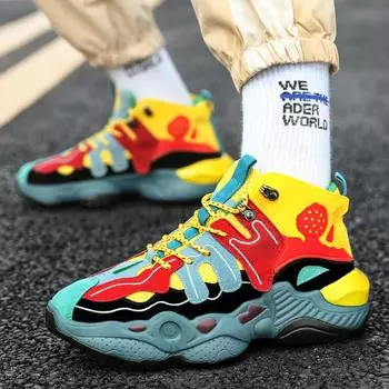 Новые мужские модные баскетбольные кроссовки, дышащая спортивная обувь, теннисные кроссовки 39