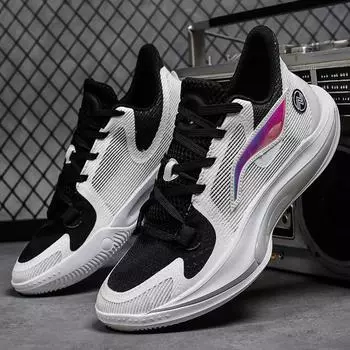 Новые мужские модные баскетбольные кроссовки, дышащая спортивная обувь, теннисные кроссовки 36 чёрный