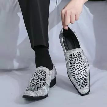 Новые мужские модные классические оксфорды, повседневная кожаная обувь, лоферы для вождения, свадебные туфли, мокасины в итальянском стиле 38 белый