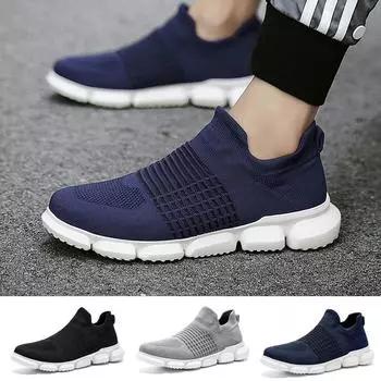 Новые мужские модные кроссовки из дышащей сетки для спорта, кроссовки для студентов и мальчиков, кроссовки для бега 39 чёрный