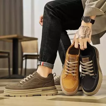 Новые мужские модные низкие дышащие кроссовки для скейтбординга для студентов, мальчиков, трендовые спортивные повседневные кроссовки с мягкой подошвой 39 хаки