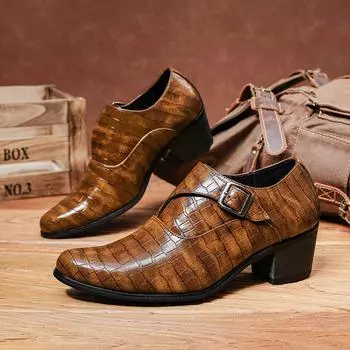 Новые мужские модные повседневные кожаные туфли INS в британском стиле, свадебные туфли для вождения, мокасины 38 коричневый