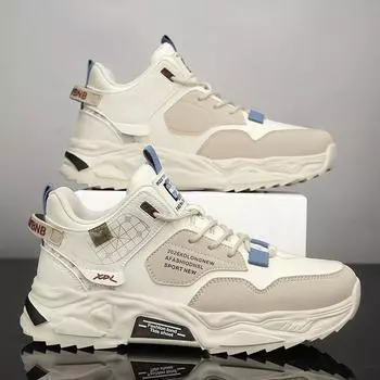 Новые мужские модные повседневные кроссовки, легкие, дышащие, с мягкой подошвой, кроссовки для студентов, теннисные туфли, мужские вулканизированные туфли Plus 39 бежевый