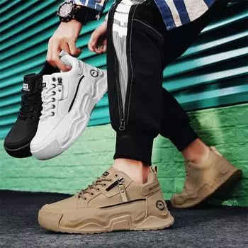 Новые мужские модные повседневные спортивные кроссовки для мальчиков и студентов, трендовые мужские удобные дышащие кроссовки для отдыха, большой размер 39-50 39 чёрный
