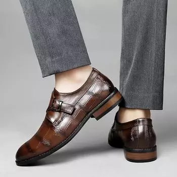 Новые мужские модные туфли из натуральной кожи, повседневные туфли на плоской подошве, туфли для вождения, удобные туфли для ленивых мужчин 36 чёрный