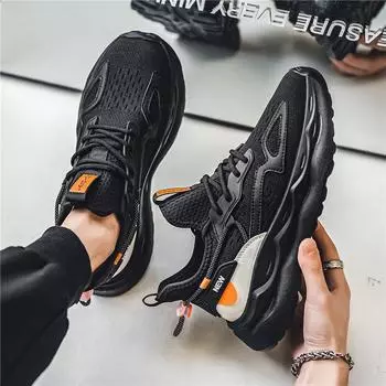 Новые мужские модные удобные дышащие летающие тканые туфли для мальчиков и студентов, трендовая обувь на мягкой подошве, повседневные кроссовки Four Seasons