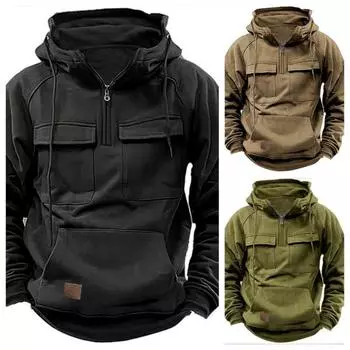 Новые мужские осенние толстовки с капюшоном, повседневная куртка с капюшоном для мужчин, зимние пальто S синий