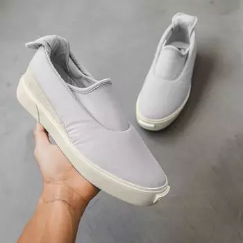 Новые мужские парусиновые лоферы, мужская повседневная обувь, дышащая и удобная мужская спортивная обувь, кожаные туфли на плоской подошве для занятий спортом на открытом воздухе 39 серый