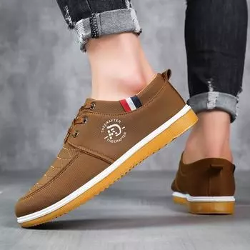 Новые мужские парусиновые туфли, легкие спортивные туфли для мужчин, сетчатые дышащие вулканизированные туфли, модные мужские кроссовки на шнуровке, размер 39-47 39 чёрный