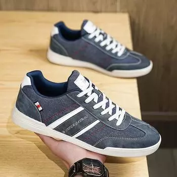 Новые мужские парусиновые туфли высокого качества, дышащие туфли на плоской подошве, на шнуровке, большой размер 48, удобная мягкая подошва, нескользящая, повседневная обувь для скейтборда, мужчины 39 синий