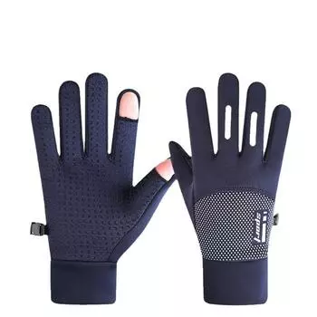 Новые мужские перчатки для зимней езды и вождения, утепленные толстым плюшем, теплые, водонепроницаемые, холодостойкие и противоскользящие, с сенсорным экраном, для занятий спортом на открытом воздухе average size