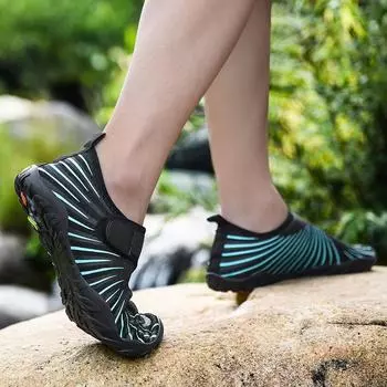 Новые мужские пляжные туфли, обувь для фитнеса и беговой дорожки, нескользящие, быстросохнущие, для рыбалки и плавания на открытом воздухе, забродные туфли с пятью пальцами 39
