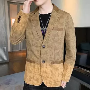 Новые мужские повседневные костюмы весна-осень, универсальные модные топы, верхняя одежда, модная мужская молодежная одежда больших размеров M