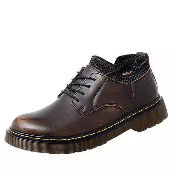 Новые мужские повседневные лоферы из натуральной кожи Zapatos De Hombre, осенне-зимние роскошные лоферы, модные туфли-носки больших размеров 46 чёрный