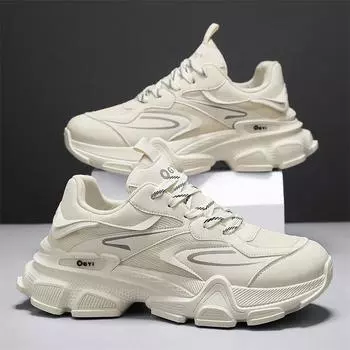 Новые мужские повседневные спортивные туфли с толстой подошвой, кроссовки для бега и ходьбы, мужские дышащие амортизирующие кроссовки для бега и тенниса 39