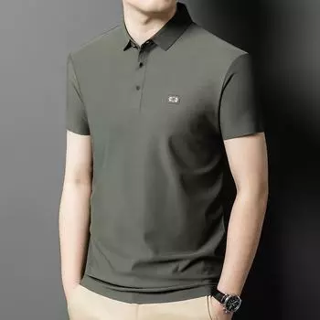 Новые мужские повседневные топы с короткими рукавами для мужчин среднего возраста M