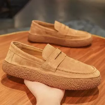 Новые мужские повседневные туфли, дышащие мокасины для вождения в стиле ретро. 39