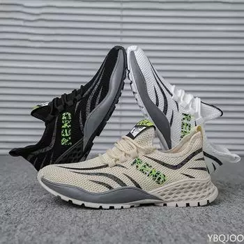 Новые мужские повседневные туфли, дышащие сетчатые кроссовки, удобная обувь для ходьбы, спортивная обувь, обувь для ходьбы на шнуровке 39